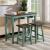 Elinor 3-Piece Wood Bar Table Set