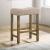 Plankinton Fabric/Wood Counter Dining Stool, Set of 2