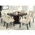 Cimma Mirror/Wood Round Dining Set