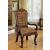 Medieve Fabric/Wood Dining Arm Chair, Set of 2
