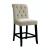 Izzy Fabric/Wood Counter Height Dining Chair, Set of 2