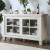 Daniella Wood/Glass Server w/Sliding Door