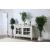 Daniella Wood/Glass Server w/Sliding Door