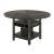 Stacie Wood Round Counter Height Dining Table w/Wine Rack