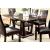 Clayton Faux Marble/Wood/Leatherette Rectangular Dining Set