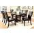 Clayton Faux Marble/Wood/Leatherette Rectangular Dining Set