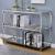 Ludvig Glass/Mirror/Metal Storage Coffee Table Set
