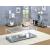Ludvig Glass/Mirror/Metal Storage Coffee Table Set
