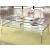 Tanika Glass/Metal Storage Coffee Table