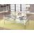 Tanika Glass/Metal Storage Coffee Table Set