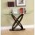 Atwood Glass/Wood Oval Sofa Table