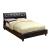 Hendrik Leatherette/Wood Tufted Platform Bed w/Speakers, Queen Size