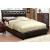 Hendrik Leatherette/Wood Tufted Platform Bed w/Speakers