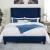 Ryleigh Fabric/Wood Platform Tufted Bed, Eastern King Size