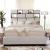 Gemma Fabric/Wood Platform Bed w/LED Lights & USB, California King Size