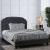 Osnabrock Fabric/Wood Tufted Platform Bed, Twin Size