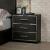 Camryn Wood Platform Bedroom Set w/LED Light & Shelf