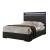 Camryn Wood Platform Bed w/LED Light & Shelf, Queen Size