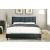 Ennis Fabric/Wood Platfrom Bed, Queen Size