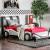 Super Racer Leatherette/Wood Youth Car Bed, Twin Size