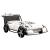 GT Racer Leatherette/Metal Youth Car Bed