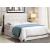 Velen Fabric/Leatherette/Wood Platform Tufted Bed