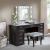 Valentina Glass/Wood Storage Vanity Dresser w/11 Drawers & Stool