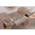 Yasmine Wood Storage Vanity Dresser w/9 Drawers, LED Mirror & Stool