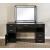 Vickie Wood/Glass Storage Vanity Dresser w/6 Drawers, LED Mirror & Stool