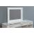 Vickie Wood/Glass Storage Vanity Dresser w/6 Drawers, LED Mirror & Stool