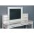 Stephanie Glass/Wood Storage Vanity Dresser w/3 Drawers & Stool