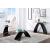 Nahara Glass/Wood Oval Coffee Table Set