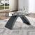 Nahara Glass/Wood Oval Coffee Table Set
