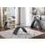 Nahara Glass/Wood Oval Coffee Table Set