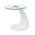 Nahara Glass/Wood Round End Table