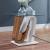 Batam Glass/Wood End Table