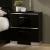 Carlie Metal/Wood Nightstand w/2 Drawers & USB Charger