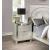 Valletta Polyresin/Mirror/Wood Nightstand w/2 Drawers & USB Charger