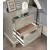 Valletta Polyresin/Mirror/Wood Nightstand w/2 Drawers & USB Charger
