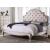 Esther Fabric/Wood Platform Tufted Bed, California King Size