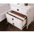 Esther Wood Nightstand w/3 Drawers & USB Charger
