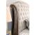 Lysandra Fabric/Wood Tufted Sleigh Bed, California King Size