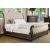 Lysandra Fabric/Wood Tufted Sleigh Bed, California King Size