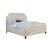 Claudine Fabric/Wood Tufted Panel Bed, Queen Size