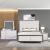 Fabio PU/Wood Panel Bedroom Set w/LED Light