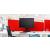 Twin Irregular Shape Acoustic Fabric Screen