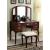 Ashland Wood Storage Vanity Dresser w/5 Drawers, Mirror & Stool