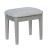 Clarisse Wood/Mirror Storage Vanity Dresser w/3 Drawers, Mirror & Stool