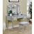 Clarisse Wood/Mirror Storage Vanity Dresser w/3 Drawers, Mirror & Stool