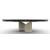 Twins Metal/Ceramic Rectangular Extendable Dining Table w/Rounded Corners